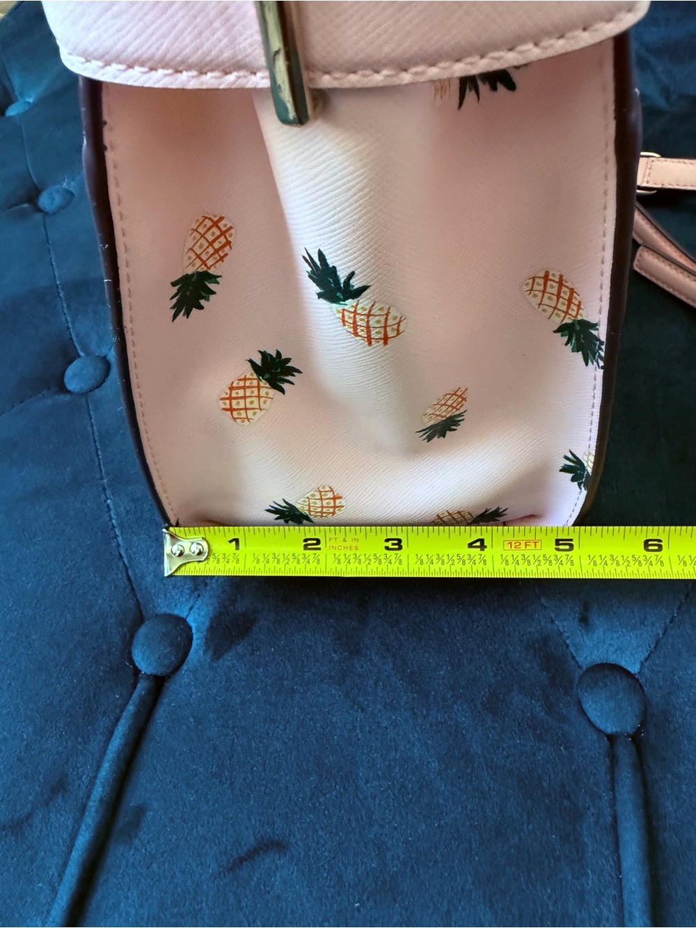Kate Spade Pink Pineapple-print Satchel - Picture 9 of 15
